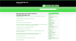 Desktop Screenshot of hidupsehatenagic.com